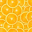 Seamless pattern of fresh orange slice