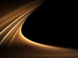 Gold Fractallines On Black Bac...