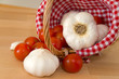 Tomaten und Knoblauch