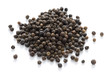 black peppercorns isolated