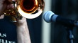 A man playing on trumpet