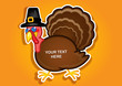 Thanksgiving Turkey Pilgrim label / Sticker in vectors Thanksgiving Turkey Pilgrim label / Sticker in vectors
