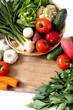 basket with vegetables and greens basket with vegetables and greens