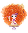 Funny girl with red hair Funny girl with red hair