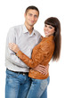 Portrait of a romantic young couple