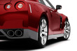 Rear of a red car