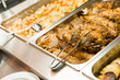 Photo: Detail of meat as a snack on banquet Detail of meat as a snack on banquet