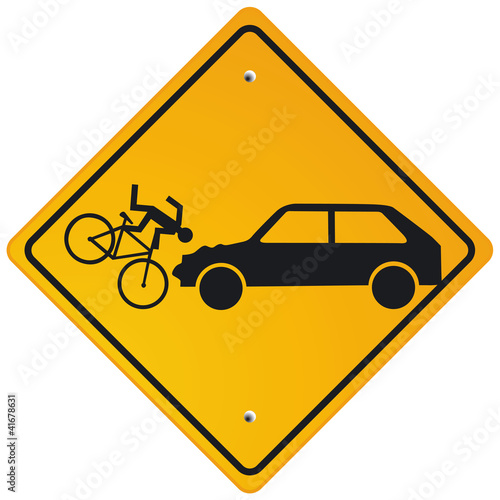 Vektor: Vorsicht Radfahrer Vorsicht Radfahrer