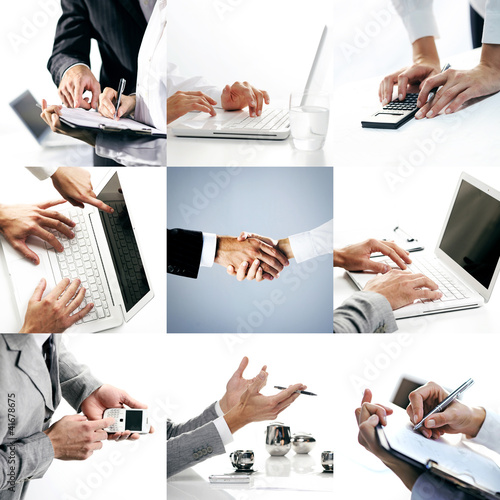 Photo: Business themed collage Business themed collage