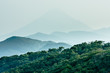 Layered hills with Mount Kaimon (Kaimondake) Layered hills with Mount Kaimon (Kaimondake)