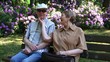 Senior couple in the park