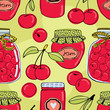 Cherry jam background