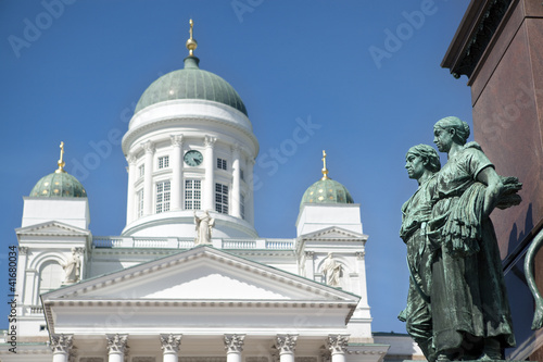 Photo: Helsinki Lutheran Cathedral domes, Finland Helsinki Lutheran Cathedral domes, Finland