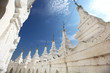 White stupas of Hsinbyume pagoda in Mandalay, Myanmar