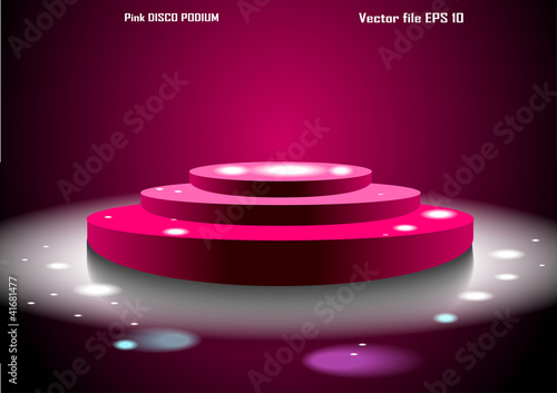 Vector: Three step podium illustration Three step podium illustration
