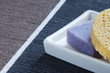 Soap bar with natural ingredients and sponge Soap bar with natural ingredients and sponge