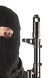 Man in mask with gun