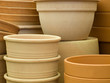 Flower pots background Flower pots background