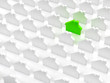Grünes Energiesparhaus unter Normalen Häusern Grünes Energiesparhaus unter Normalen Häusern