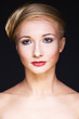 Beautiful face of a glamour woman with brightly makeup Beautiful face of a glamour woman with brightly makeup