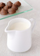 cup milk chocolate truffle at the bottom