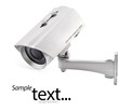 Security Camera, isolated on white, with clipping paths