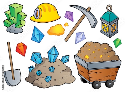 Vector: Mining theme collection 1 Mining theme collection 1