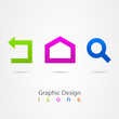 graphic design set web icons. graphic design set web icons.