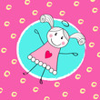 little angel greeting card