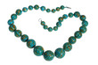 Beads on a white background