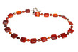 Beads on a white background