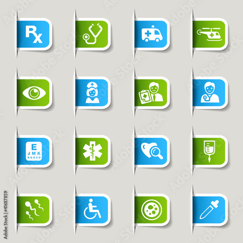 Vector: Label - Medical icons Label - Medical icons