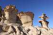 Sandstone Erosions at Bolnuevo. Puerto de Mazarron, Spain Sandstone Erosions at Bolnuevo. Puerto de Mazarron, Spain