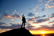 silhouette of a businessman