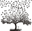 Crows in a tree