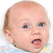 Portrait of a baby with interest