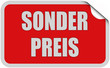 Sticker rot eckig curl oben SONDERSPREIS Sticker rot eckig curl oben SONDERSPREIS