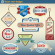 Retro Vintage Badges set