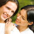 Happy couple together, outdoor