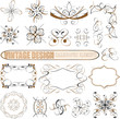Vector decorative design elements: page decor, frames, banners