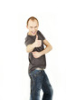 Young man showing OK hand sign Young man showing OK hand sign