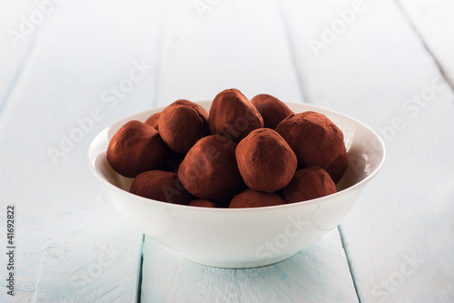 Photo: chocolate truffles chocolate truffles