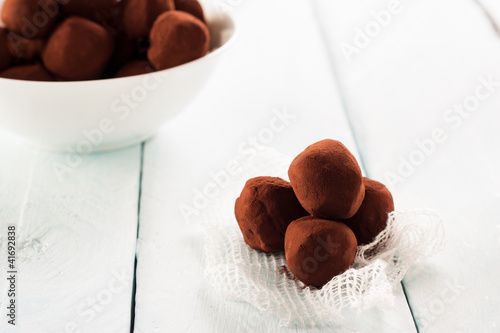 Photo: chocolate truffles chocolate truffles