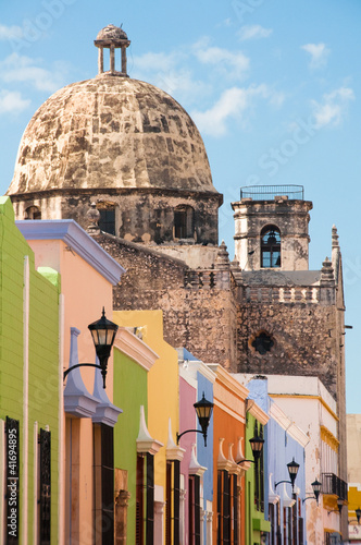 Photo: Colonial architecture in Campeche (Mexico) Colonial architecture in Campeche (Mexico)