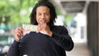 Man showing the money