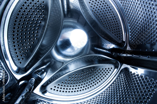 Photo: inside washing machine inside washing machine