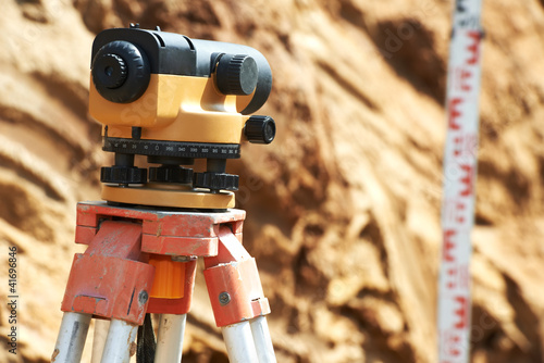 Photo: surveyor equipment outdoors surveyor equipment outdoors