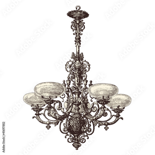 Vector: elegant chandelier elegant chandelier