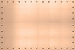 Vintage Copper Sheet, Riveted Edges