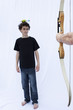 Apple on head for archery